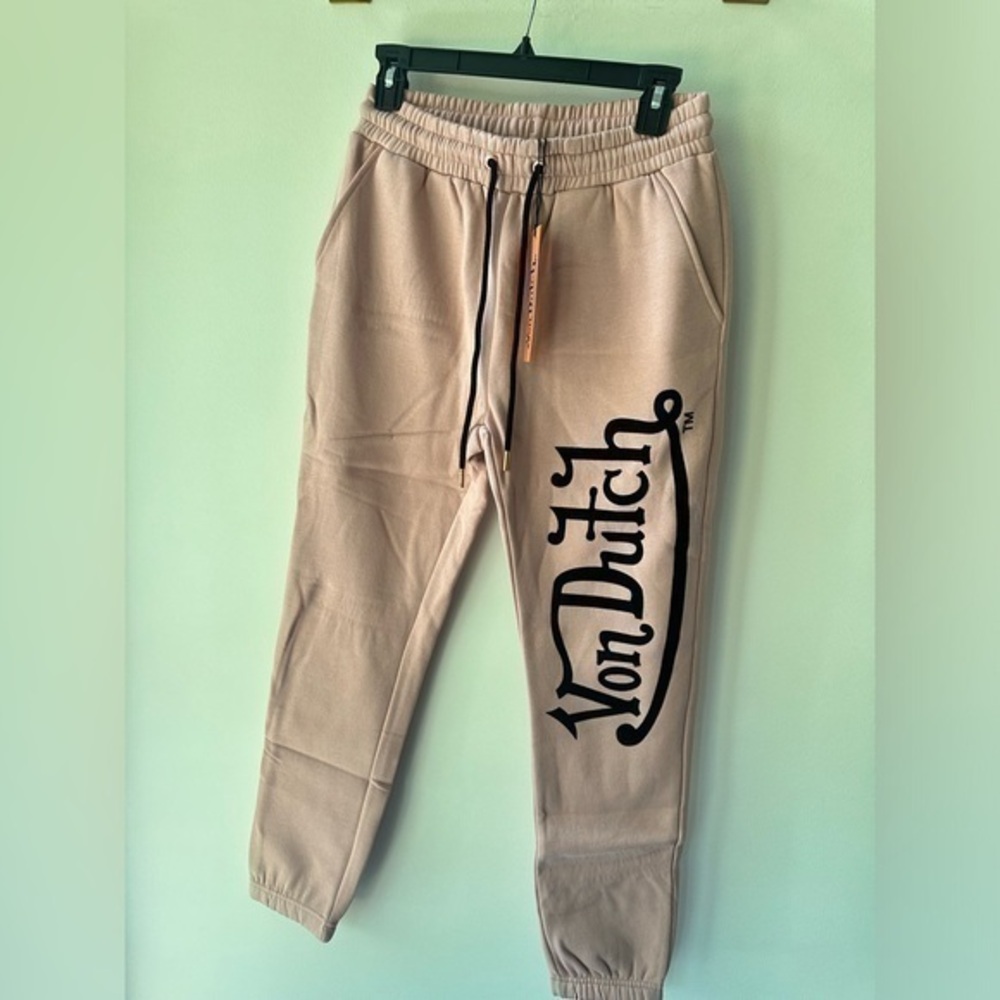 NWOT Von Dutch Small pink logo sweatpants